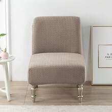 1件提花无扶手椅套，适用于酒店、餐厅、食堂 - 彩色 - 查看 15