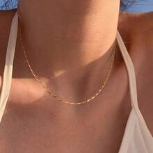(Mother's Day Gift) 1pc S925 Silver Necklace With Upgraded Spring Clasp, Hypoallergenic And Durable Unisex Design - Melon Seed Necklace - View 8