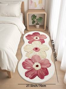 DAJIANG 1PC Floral Asymmetrical Area Rug,Multi-Color Soft Cream Style Carpet,Suitable Bathroom, Kitchen,Outdoor, Indoor, Runner Corridor, Bedroom, Living Room, Beside Throw Rugs Machine Washable Rug, Easy Clean Entryway Mat, Anti-Slip Backing Rugs For Bedroom Decor, Decoration Festival Bathroom Decor Decorative Rugs Bathroom Accessories Essentials Room Decor Set Outdoor Decor Rug Mat Carpet - Multicolor - View 14
