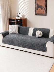 1 buah Sarung Sofa Tahan Air, Bernapas & Lembut, Dapat Dicuci dengan Mesin, Ramah Hewan Peliharaan, Tahan Lama, Cocok untuk Sandaran Tangan dan Sandaran Punggung Sofa 1/2/3/4 Dudukan, Dekorasi Musiman & Perlindungan Furnitur - Dark Grey - View 8