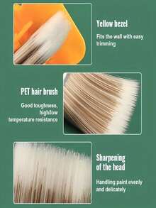 1pc Practical Precise Solid Color 2-In-1 Edging Brush Set, With Color Separation Guide, Plastic Multi-Purpose DIY Lightweight Reusable Latex Paint Brush, Suitable For Walls, Trim, Windows, Ceilings, Home Decor, Paint Tools, Painting Brushes, Home Improvement Supplies, Great Gift For New Year, Valentine's Day, Mother's Day, Father's Day, Graduation, Back To School - New Model - View 4