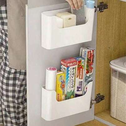 1 chiếc kệ đựng mỹ phẩm và đồ dùng lặt vặt đa năng gắn tường không cần khoan, thích hợp cho học sinh chuẩn bị trở lại trường.