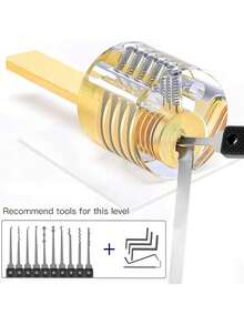 Locksmith Tool Practice Lock Set, Transparent Lock Combination - A - View 5
