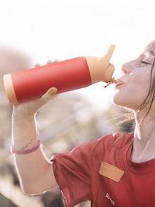 Bình nước giữ nhiệt bằng thép không gỉ 24oz/32oz có ống hút và tay cầm, chống rò rỉ, thiết kế hai lớp giữ lạnh đến 24 giờ, thích hợp cho thể thao và du lịch. - Nhiều màu - Xem 10