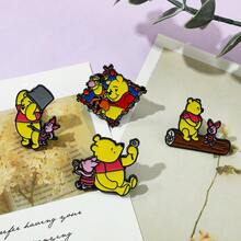 Disney 经典卡通小熊珐琅胸针背包服装首饰金属徽章配饰节日礼物 - 彩色 - 查看 7