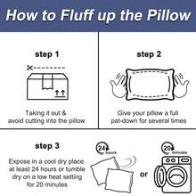 2 ruột gối 40 x 60 cm (16 x 24 inch), ruột gối sợi rỗng (màu trắng) - trắng - Xem 7