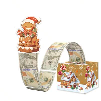 现货圣诞储钱罐装饰品，储钱信封盒，圣诞氛围装饰，圣诞礼物