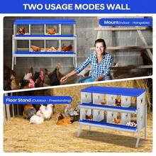 Egg Handling Supplies - Blue 8-compartment Compartment - With Support Frame - View 5