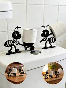 New Ant-Shaped Toilet Paper Holder, Creative Decorative Piece For Bathroom And Living Room, Multifunctional Toilet Paper Storage Art Piece, Stable Standing And Not Easy To Tip Over, Practical And Useful - Multicolor - View 5