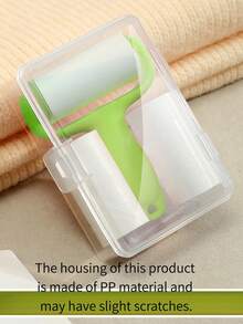 Portable Roller Lint Remover Mini Lint Roller Clothes Lint Remover Carry-On Lint Removing Magic Tool - 1 Handle + 3 Replacement Parts - View 12