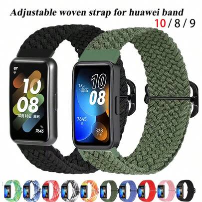 1pc Nylon Woven Slider For Huawei Band 10/9/8 Smartwatch Accessories Replacement Nylon Sport Wristband Bracelet With Sliding Buckle Strap