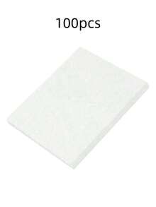 200/100 pièces Recharge de papier filtre anti-poussière pour ongles, tampons absorbants jetables pour la poussière des ongles, papier filtre de rechange - Blanc - Voir 12