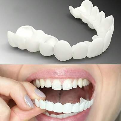 The New Perforated Lower Teeth Braces Are Suitable For Both Men And Women, With Quick And Easy Replacement For Daily Use