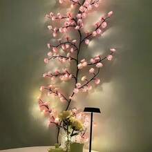 YAIUZGOO 8 modalità di illuminazione Luci a filo LED - Luci a filo, Luci decorative Sakura, Luci per la casa alimentate tramite USB con telecomando, ideali per matrimoni, Natale, San Valentino, Ringraziamento e feste. Illuminazione dall'atmosfera elegante, luce soffusa, decorazione natalizia - Visualizzare 4