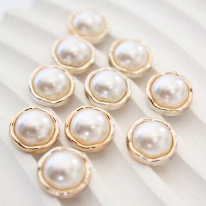 10pcs Faux Pearl Decor DIY Sewing Button