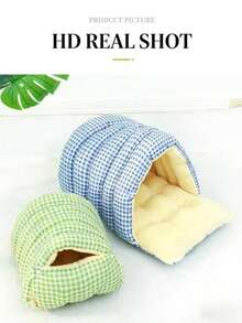 可拆卸两用宠物躲藏窝，舒适毛绒冬季小型/中型犬猫屋，可水洗家具，热销产品 - 彩色 - 查看 6