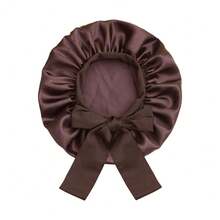 ZTZI 1pc Luxury Satin Hair Bonnet With Bow - Soft Silk Sleep Cap For Protecting Curly & Natural Hair - AA1pc Bow-tie Round Hat - View 30