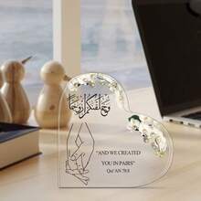 Tấm bảng acrylic hình trái tim, thích hợp làm quà tặng kỷ niệm, đám cưới hoặc ngày Valentine, cũng có thể dùng làm vật chặn giấy làm quà lưu niệm. - Quyên góp vì tình yêu thương - Xem 1