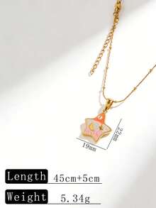 Star Pendant Necklace, Minimalist Versatile Choker Necklace, Elegant Clavicle Chain - Multicolor - View 8