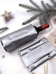 1pc Reusable Wine Bottle Cooling Sleeve With Flexible Ice Pack - Adjustable Collar And Elastic Strap, Perfect For Parties, Picnics, And Gifts - Multicolor - View 10