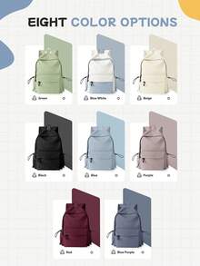 Multi-Pocket Casual Backpack For Men Women, Lightweight Water Resistant Daypack With Mulit-Color Options, Breathable Decompression Shoulder Straps & Anti-Theft Hidden Pocket, Large Capacity Laptop Backpack For College, Work, Travel & Daily Use, Ideal For Students, Commuters & Outdoor Activities - Multicolor - View 5