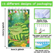 一套/12本 山海经主题笔记本，日程本，儿童记事本，生日礼物，完美的节日礼物，送给粉丝和朋友的礼物 - 彩色 - 查看 3
