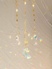 1件金色莲花月亮水晶阳光捕捉器挂饰,阳光棱镜制造器,女巫房间装饰,美学窗户装饰,波西米亚家居点缀,冥想瑜伽空间配件,星空墙饰,灵性礼物创意,破旧别致花园装饰,神秘阳光捕捉器,光线折射器,装饰吊坠,室内外装饰品,独特的乔迁礼物,星空月相艺术,梦幻房间美学,奇幻家居装饰品,闪亮阳光捕捉器艺术品 - A - 查看 7