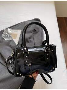 2026 Spring New Women's Casual Pillow Shoulder Bag, Unique Personalized Minimalist Chic Crossbody Bag - Black - View 7