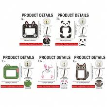 1 khung ảnh gỗ hình gấu trúc đáng yêu, lý tưởng để trang trí phòng ngủ, quà tặng sinh nhật, kỷ niệm, họp mặt gia đình, thiết kế lạc quan, khung bền chắc, trang trí hình gấu trúc. - Hoạt hình - Xem 3