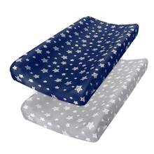 32"X16" Star Pattern Unisex Soft Changing Pad Cover, Suitable For Baby Cradle Bed, Infant Essential, Baby Shower Gift - Multicolor - View 18