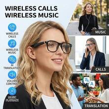 SENBONO 2026 New Smart Glasses With Wireless Call, Answer/Reject Call, Music Control, Volume Control, Wake-Up Voice, Remote Control Photography, AI Translation, Built-In Microphone, Smart Audio Glasses For Men Women, Suitable Birthday Gifts - View 6