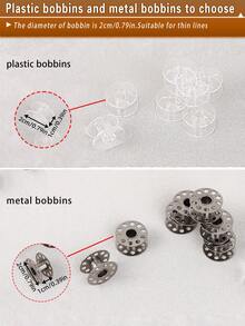 1pc Spool-Shaped Storage Box Or Set With Storage Tower And Spools, Creative And Practical Design To Store Regular Plastic Or Metal Sewing Machine Bobbins, Multifunctional Bobbin Holder Sewing Accessory - A - View 11