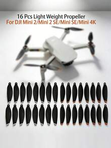 16Pcs Lightweight Propellers, Low-Noise Replacement Blades, Spare Propeller Accessories Compatible With Mini 2 / Mini 2 SE / Mini SE / Mini 4K Drone, Quadcopter Replacement Parts (Drone Not Included) - View 2