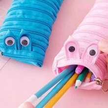 1 hộp đựng bút có khóa kéo ngộ nghĩnh, túi đựng văn phòng phẩm một khóa kéo dễ thương và độc đáo, dung tích lớn. - Hộp đựng bút có khóa kéo ngang - Xem 3