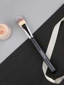 1pc Makeup Brushes Powder Contour Eyeshadow Make Up Brush Animal Hair Wood Handle High Quality Cosmetic Tool Artist - Black - View 1