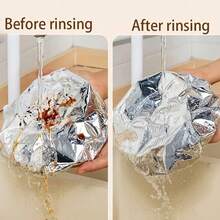 Reusable Aluminum Foil Covers - Table Warming Lids, Aluminum Covers, Kitchen Preservation And Insulation Film Covers, Suitable For Bowls, Plates, And Utensils - Keeps Food Warm, Fresh, And Protected From Insects And Dust - Multicolor - View 4