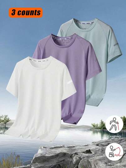 Camiseta deportiva de manga corta, transpirable y ligera, de secado rápido para mujer, para entrenamiento al aire libre, primavera/verano