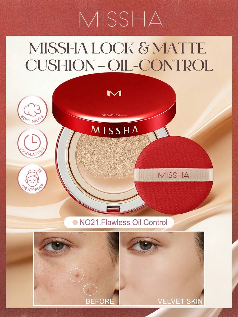 MISSHA 氣墊粉底液 - 完美遮瑕與保濕，打造無瑕肌膚的氣墊彩妝，CC霜、BB霜膚色修正 | 提亮，女性聖誕禮物，品牌彩妝返校季，新娘婚禮，度假，情人節