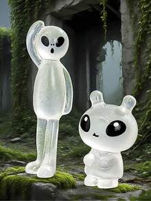 可爱创意微景观发光外星怪物仙女装饰摆件 - 套裝 - 查看 6