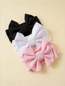 3个柔软可爱的蝴蝶结发带，适合0-2岁宝宝 - 彩色 - 查看 2