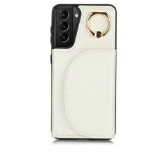 PU 人造皮革手機殼，相容 Galaxy A17 A56 A36 A26 A16 A55 A35 A15 A54 A14 A73 A53 A13 A72 A52 A71 A51 4G 5G，附環形支架，RFID 防盜錢包手機殼，相容 Galaxy S26 S25 Edge S24 S23 S22 S21 FE Plus Ultra，附支架卡槽保護殼 - 白色 - 查看 41