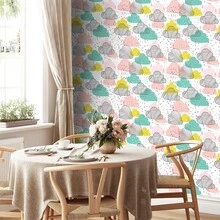 Self-Adhesive Mosaic Wall Sticker Waterproof Moisture-Proof Heat Resistant Peel And Stick Backsplash Tile Removable DIY Wall Decal For Bathroom Kitchen Living Room Bedroom Cabinet Counter Home Decorative Stick On Tile - Colorful Cloud Design - View 3