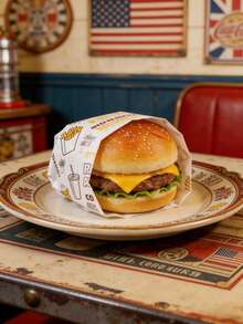 30厘米*30厘米汉堡防油纸、一次性饭团防油纸、面包包装纸、炸鸡食品包装纸 - 查看 9