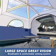 SUV Tent For Camping 6-Person SUV Tailgate Tent - Easy Set Up With Rainfly 10'x9'x78in H - 海軍藍 - 查看 4
