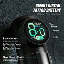 Kiss Of Dragon قطعة واحدة F170 قلم آلة وشم لاسلكي، بطارية 1900mAh، ضربة 3.5mm، محرك دوار مباشر مع شاشة LED رقمية، وضع عمل النقاط لفناني الوشم المبتدئين - متعدد الألوان - مشاهدة 6