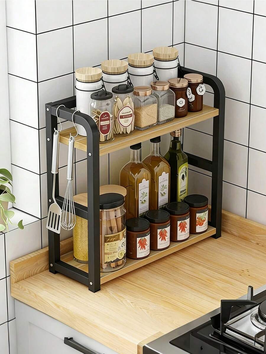 Multifunctional Kitchen Shelf, Kitchen Storage Rack - 2-layer Storage Rack - View 1