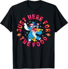 LILOS & STITCHS Just Here For The Food T-Shirt Girls Clothes,Boys Clothes,Tops For Women,Tops For Men,Summer Clothes,Summer Tops,Funny T Shirts,Graphic Tee,Black Tops,Holiday Outfits For Women,Summer Holiday Outfits - Black - View 1
