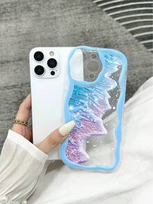 奶油质感透明彩绘卡通手机壳，带链条，兼容 14、14 Pro、14 Pro Max、13、13 Pro、13 Pro Max、11、11 Pro Max、12、12 Pro、12 Pro Max、XR、XS、15、15 Pro、15 Pro Max、16、16 Pro、16 Pro Max、17、17 Pro、17 Air、17 Pro Max 系列 - 彩色 - 查看 7