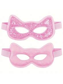 1pc Gel Pad & Plush Lining Cooling Eye Mask, Relieves Eye Puffiness, Headache, Migraine, Reduces Stress, Cold Compress Eye Mask - Multicolor - View 6