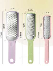 3件套专业足部护理工具套装，含带收集器的双面去死皮锉，适用于足部护理和SPA。 - 彩色 - 查看 5